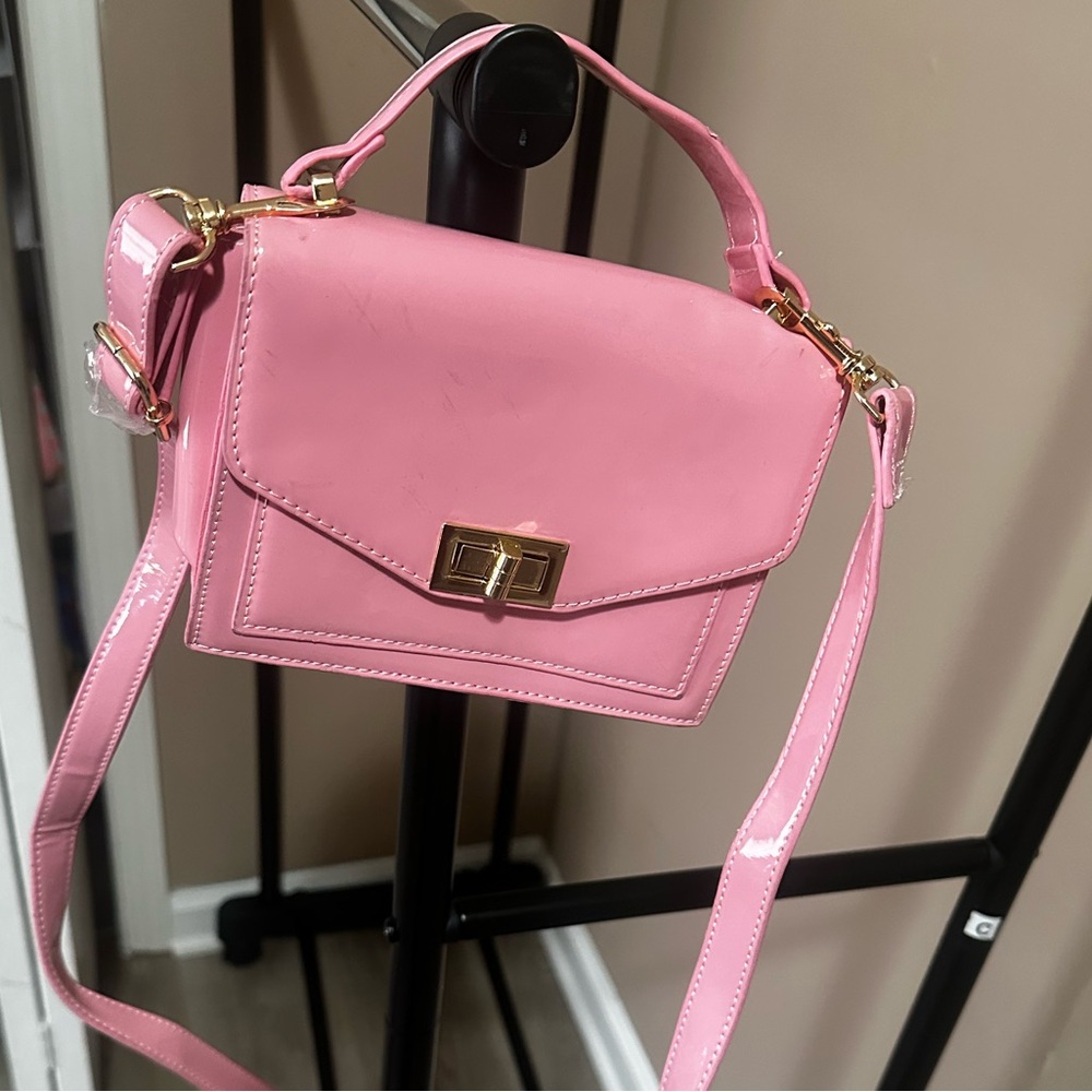 Elegant Pink Crossbody Bag